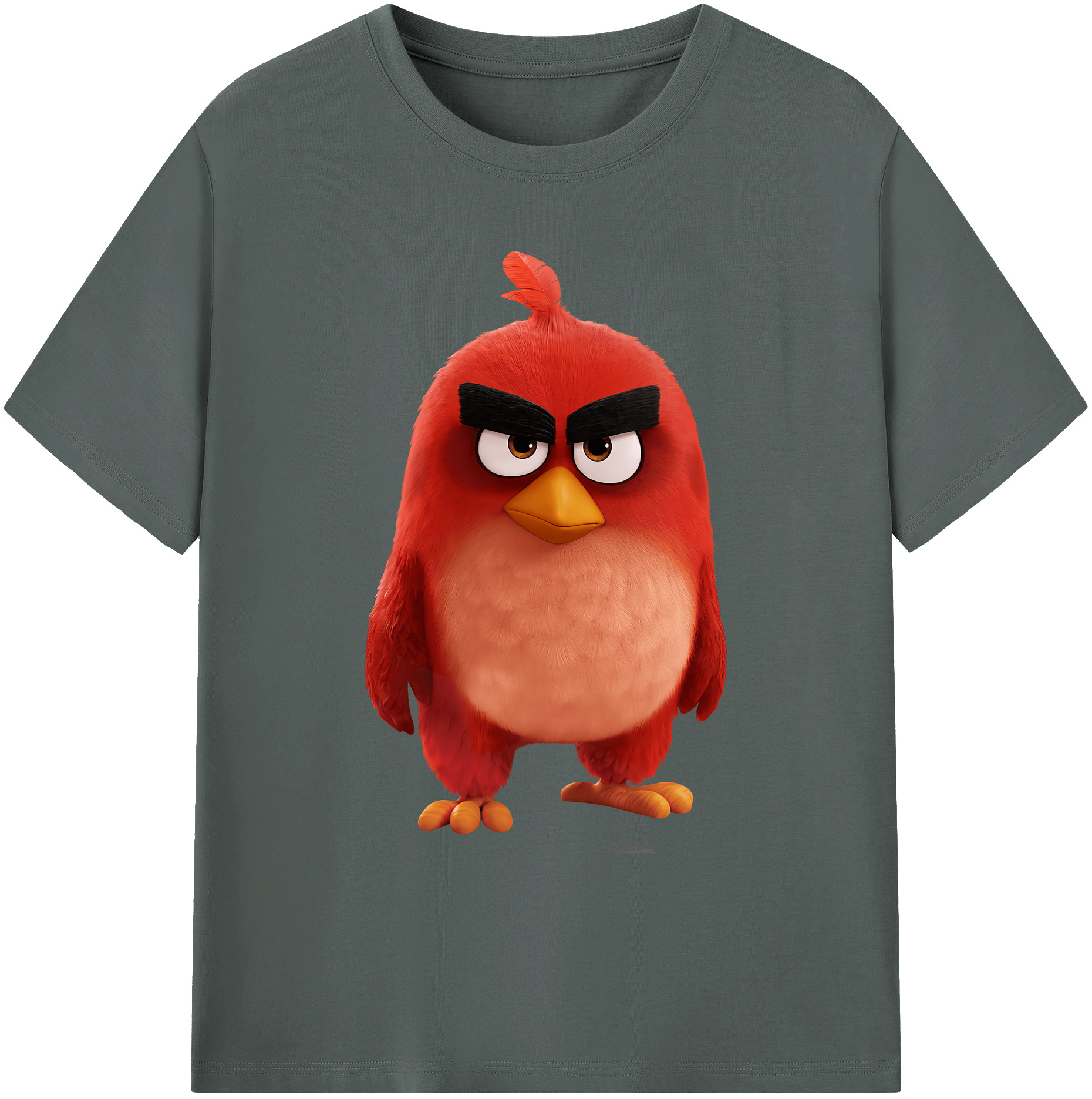 （画像用） Angry Birds アングリーバード 綿100％ メンズ半袖Tシャツ｜肌触りやわらか＆通気性